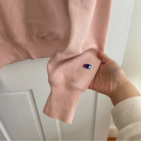 Champion Pink Fleece sweatshirt Hoodie Women’s Size XS - Picture 8 of 10